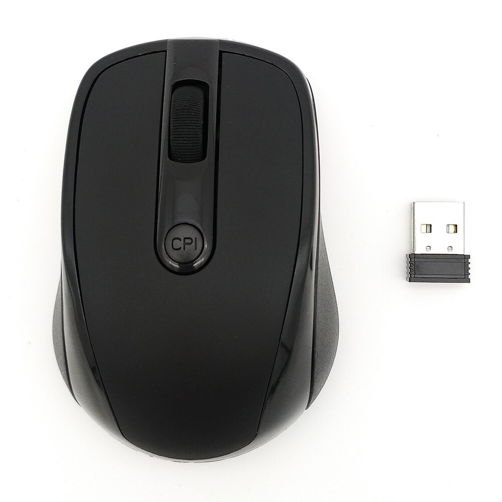 Souris sans fil avec récepteur USB 2.4G, Super fine, Distance de travail de 10M, pour ordinateur portable