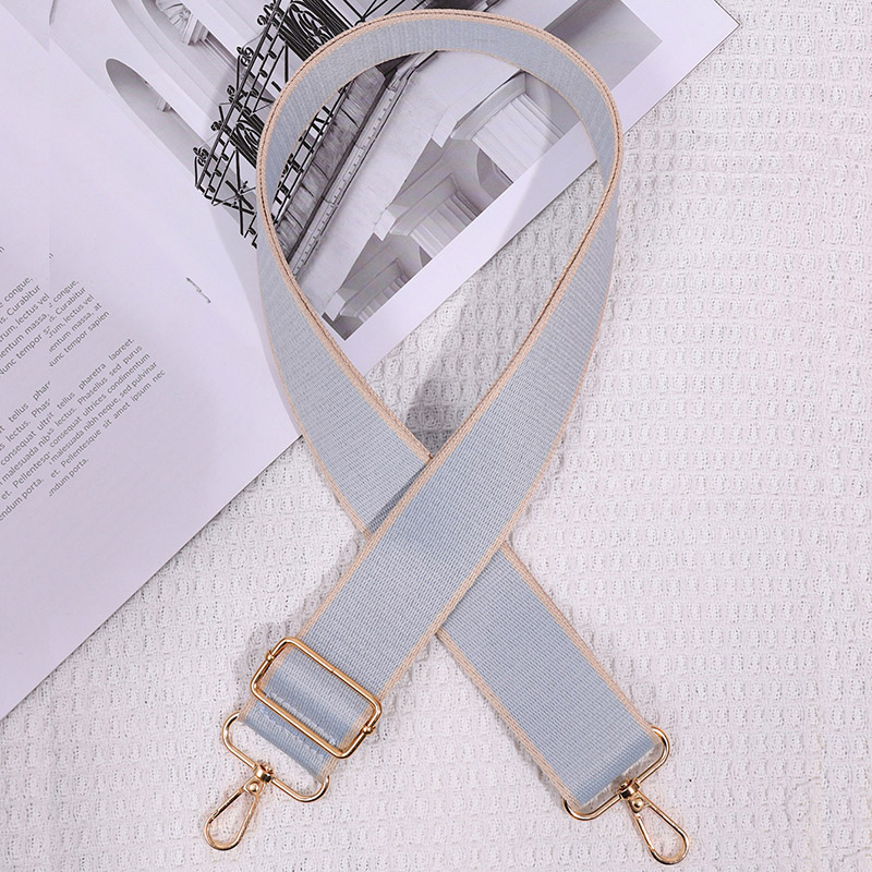 3.8cm Versatile Solid Color Shoulder Strap Replaceable Single Shoulder Bag With Multifunctional Adjustable Luggage Accessories: Gold