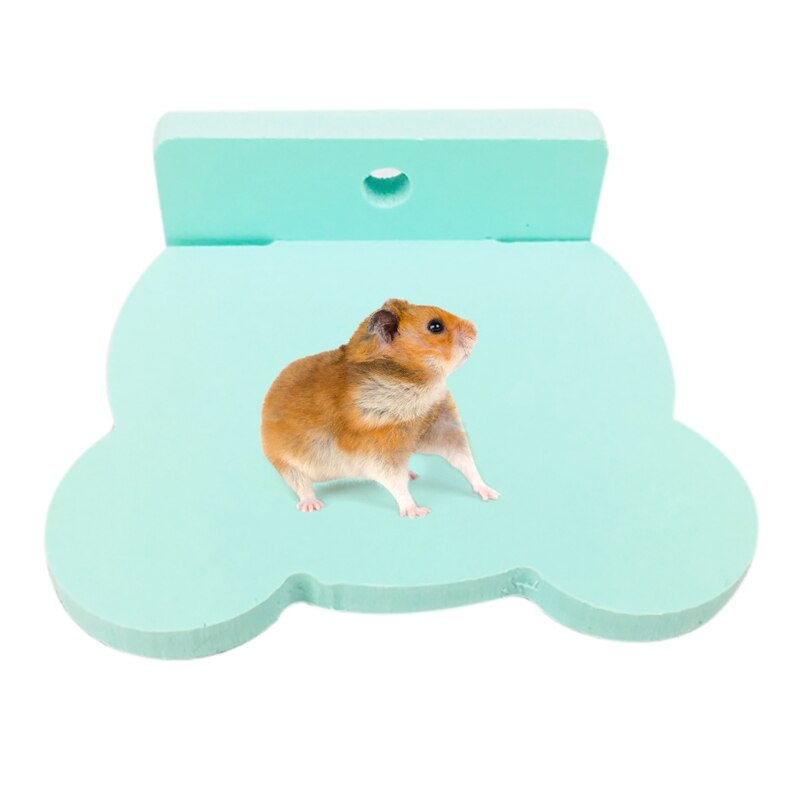 Hamster Plattform Kunststoff Kleine Ebene Plattform Vogel Stehen Plattform Hamster KäFeige Spielzeug Zubehör für Kaninchen Guinea Schwein Ratten