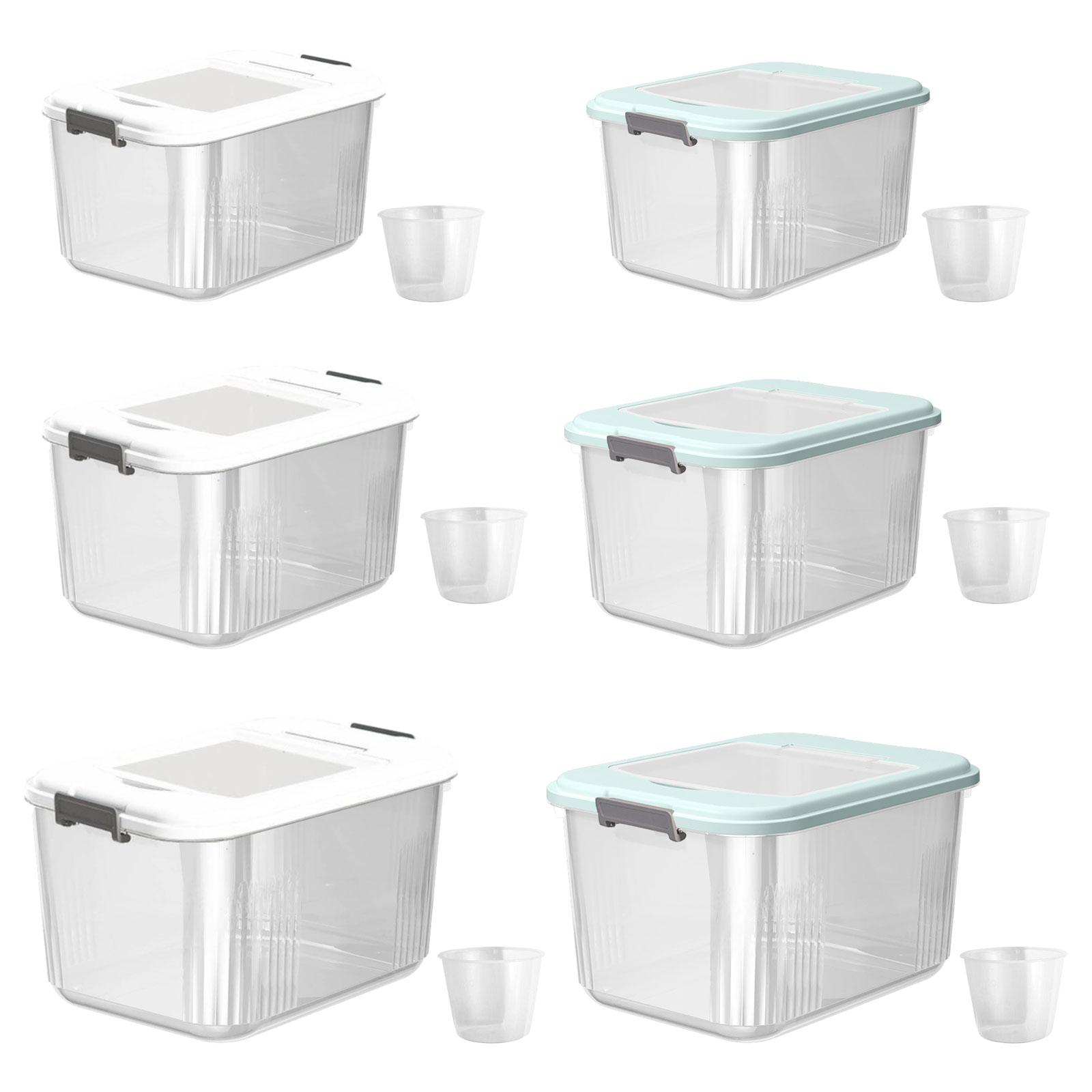 Grain Rice Storage Container Kitchen Organization Rice and Grain Storage Pantry Store for Flour Nuts Dry Food Cereal Rice
