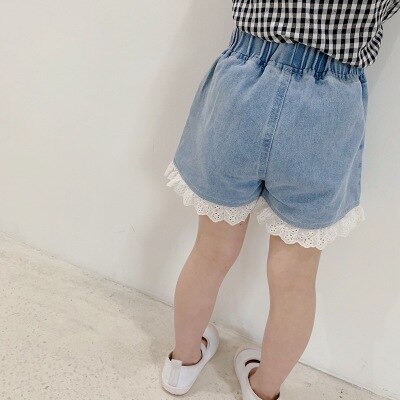 Baby Girls Embroidered Plaid Shirt Sweet Toddler Blouse Infant Summer Short Sleeve Children Cotton Shirts Kids Tops Pants: pants / 3T