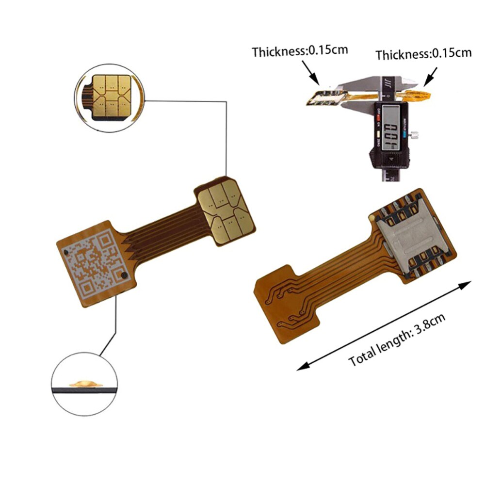 1pz doppio SIM SIM Adattatore per androide dovuto 2 Nano SIM Scheda di Memoria NANO-SD convertitore per XIAOMI REDMI NOTA 3 4 3s