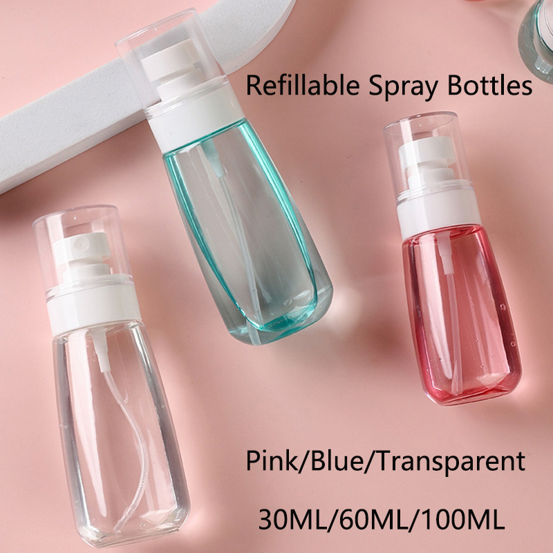 3 Farben leere nachfüllbare Sprühflaschen 30/60/100 ml tragbare Reise Alkohol Kosmetik Parfüm Sprühflasche Zerstäuberbehälter