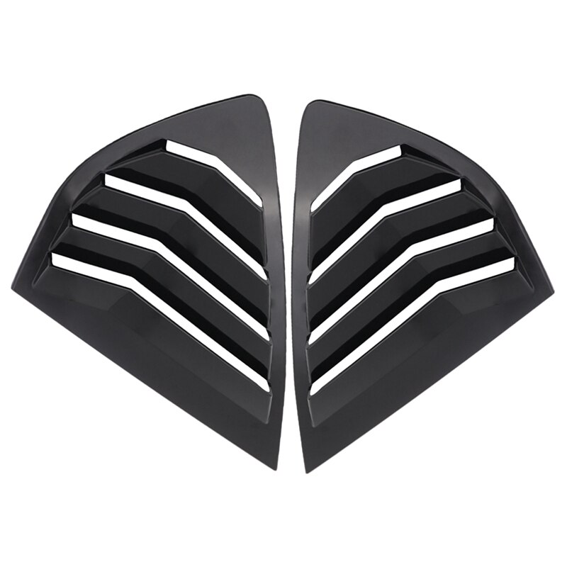 thumbnail image 2 of Carbon Fiber Black Rear Quarter Window Louvers For Chevy Camaro 2016-2021 – ABS, No Drill 2 of 6