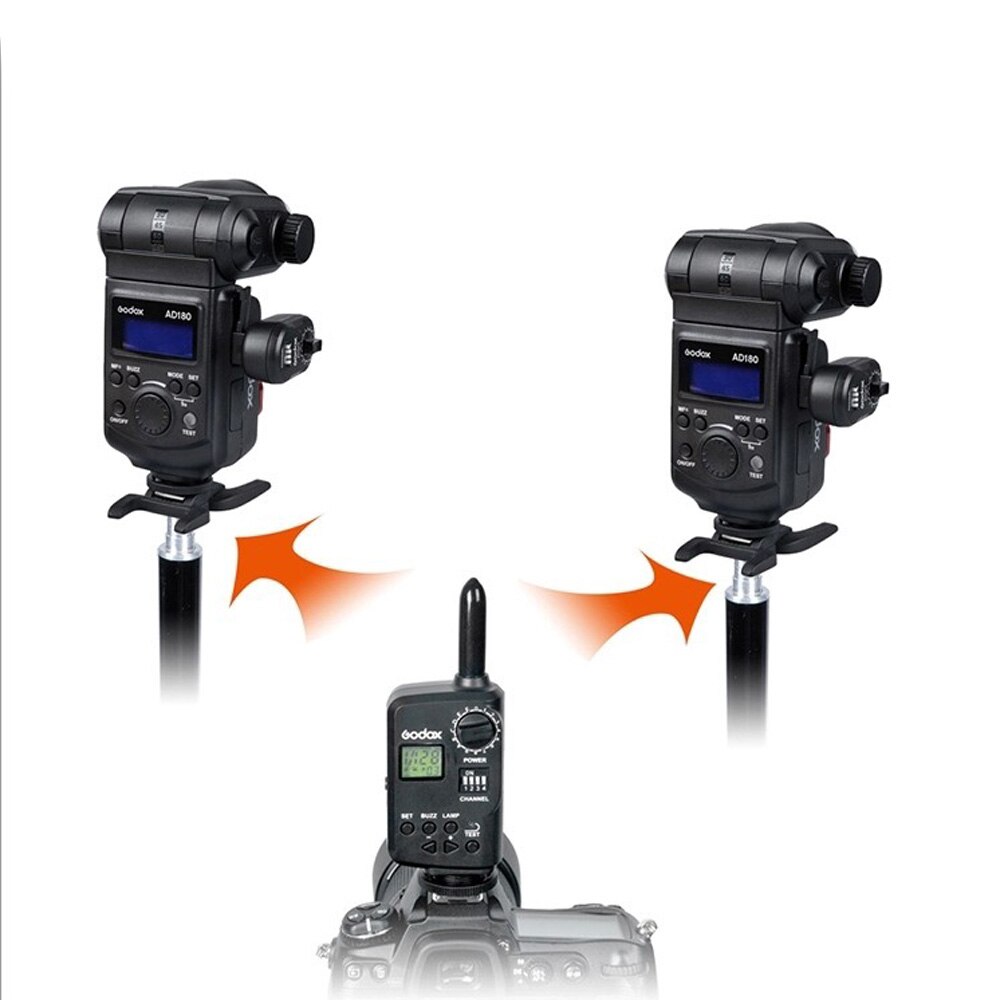 Godox – contrôleur d&#39;alimentation sans fil FT-16, déclencheur de Flash à distance avec 2 récepteurs FTR-16 pour Godox Witstro AD180 AD360 Speedlite Flash
