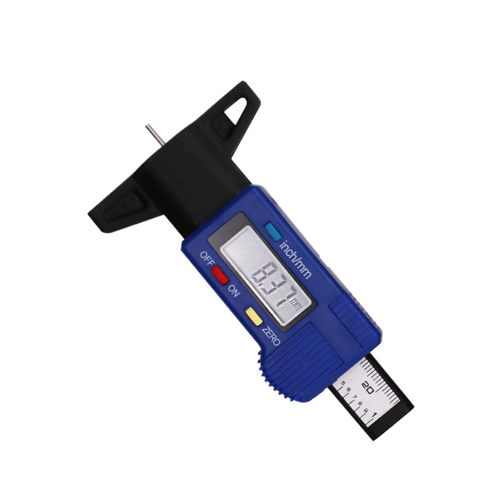 High-Precision Digital Tread Depth Gauge Car Tire Wear Detection Electronic Vernier Caliper Car Measurer Tool