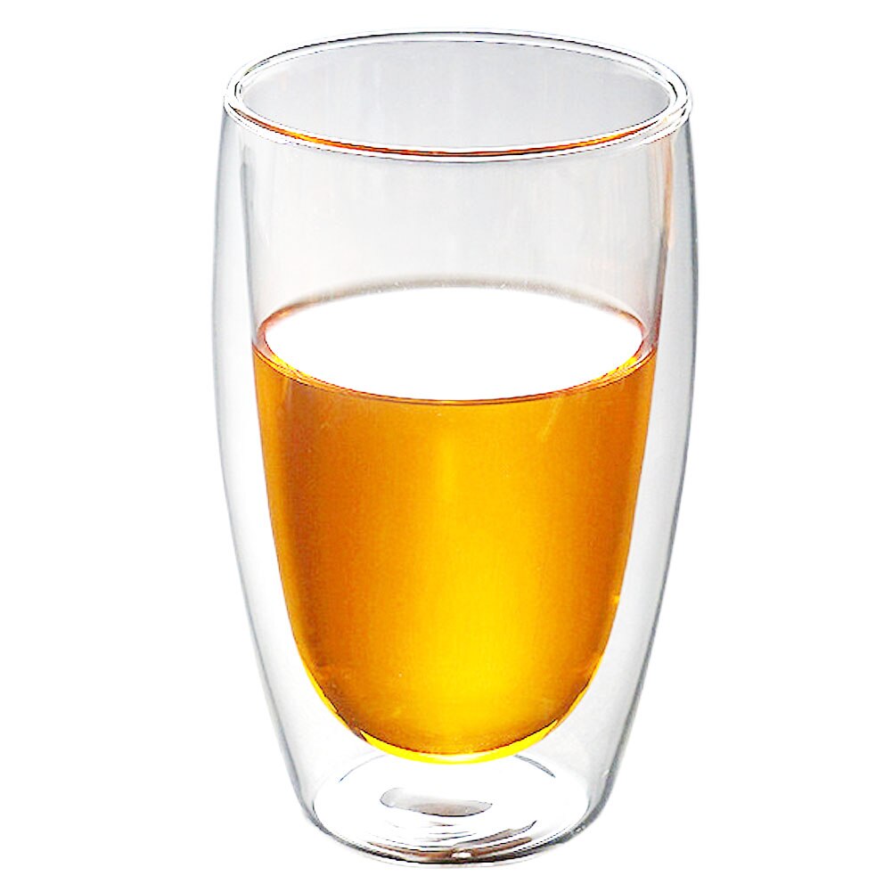 250/350/450ml copa de vidrio de vino café de leche doble capa de aislamiento de vidrio de agua taza de bebida vaso de whisky vasos de vidrio