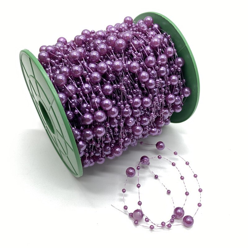 5Meter 3 + 8mm Angelschnur Künstliche Perlen Blume Perlen Kette Girlande Blumen Hochzeit Party Dekoration Diy Zubehör: 16