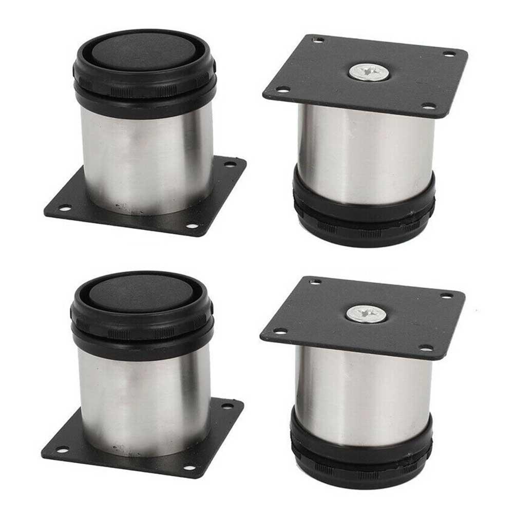 sofa łóżko nogi 4 sztuk/zestaw ze stali nierdzewnej nierdzewny piętro regulowana wysokość ochronna sofa łóżko nogi