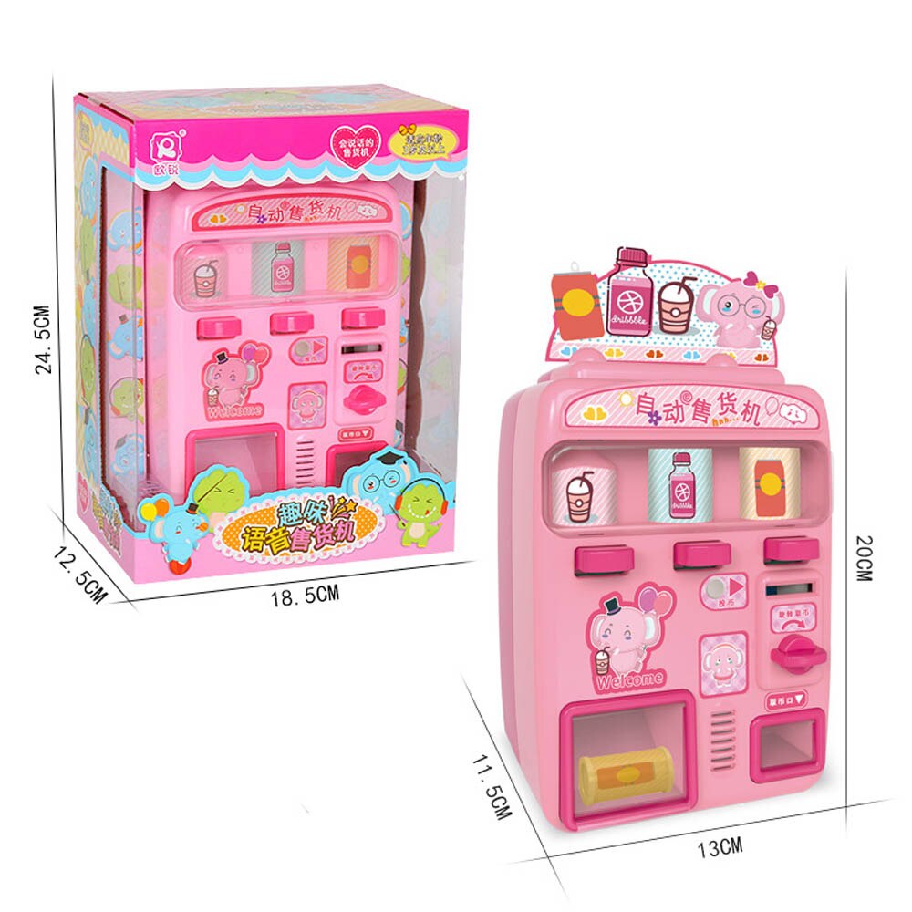 Kinderen simulatie automaat snoep drinken voice automaat doet alsof spelen geluid en licht speelgoed: X1