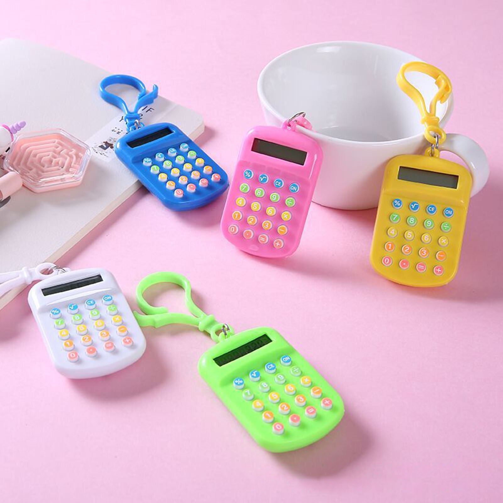 Mini Calculator Handheld Tiny Small Portable Electronic Calculator for Students Home School Office