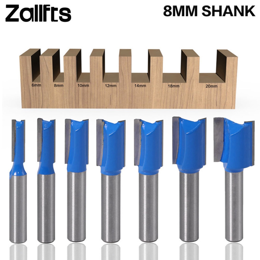 1pc 8mm schacht sleuf rechte houtbewerking frees houtfrees snijdiameter timmerman frees houtbewerkingsgereedschap