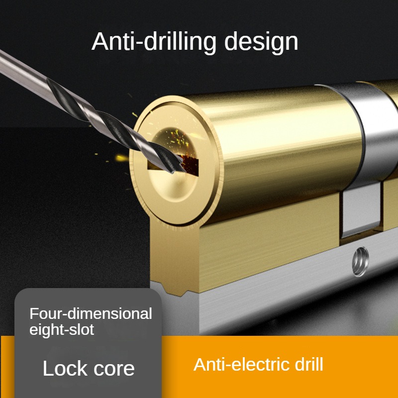 Slotcilinder Europese Standaard 65-115Mm Slotcilinders Buitendeursloten, Deurslotcilinder 8 Hoofdsleutels Super C Klasse Slot