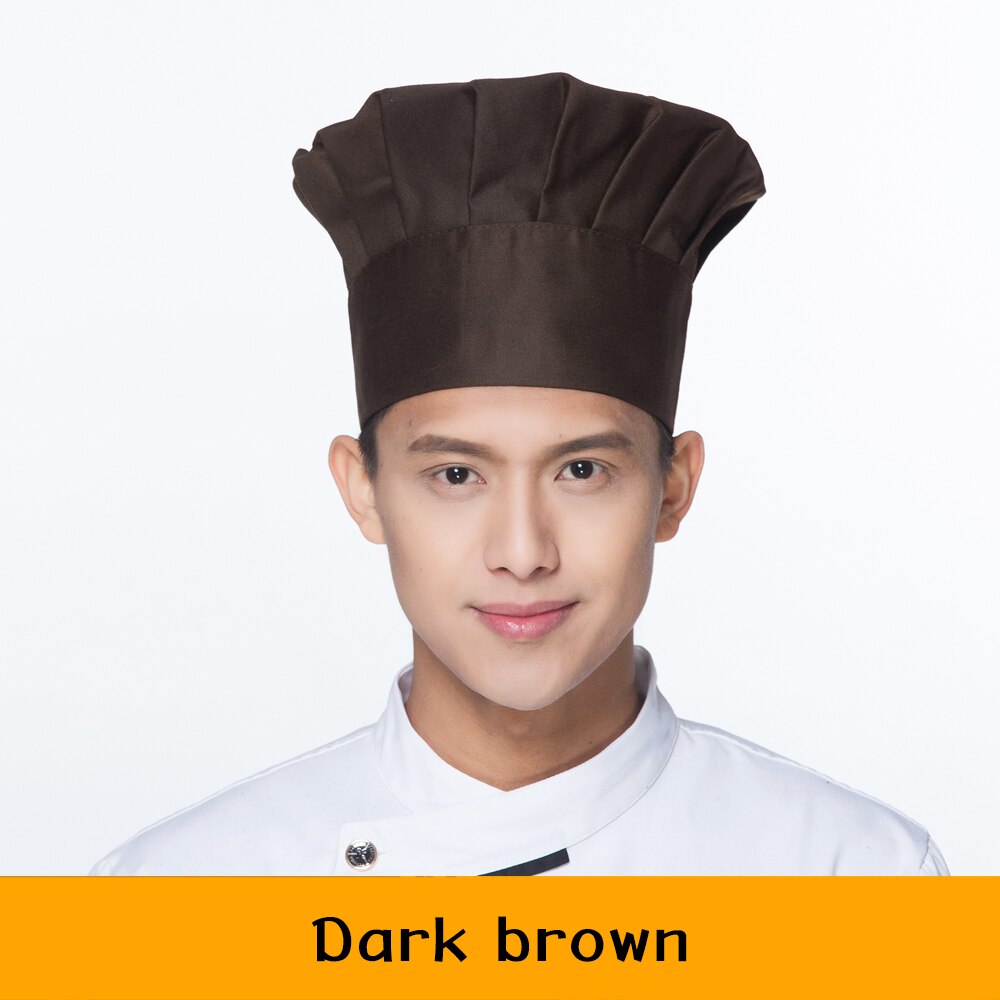 Food Service Chef Hat Cooking Adjustable Mushroom Cap Catering Elastic Kitchen Restaurant Hotel Catering Work Hat: 8
