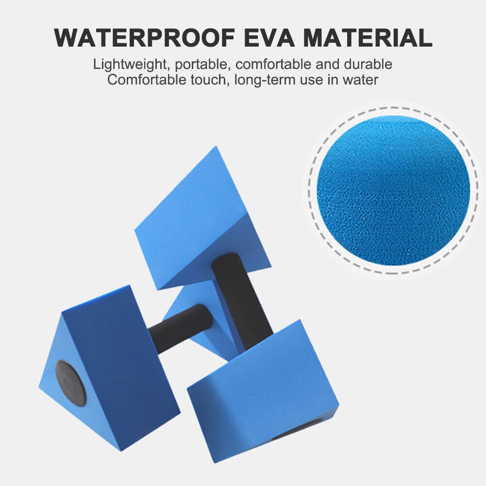 Mancuernas de agua triangulares para ejercicio acuático, mancuernas de Fitness para aeróbic acuático, pesas para realizar ejercicios, equipos de , 2 uds.