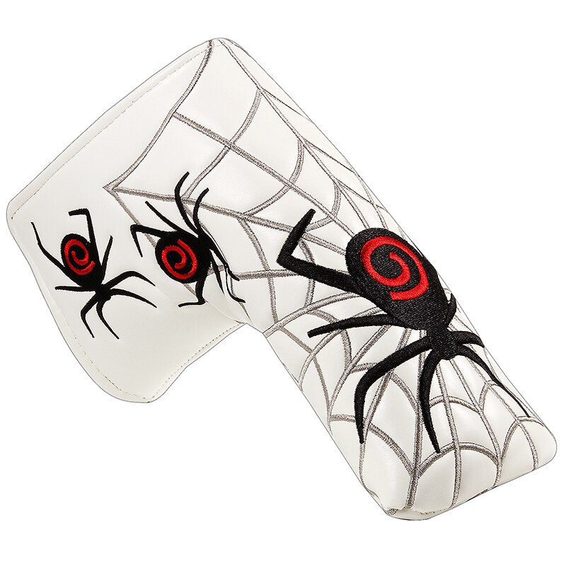 Golf putter clown joker cover Blade Putter Headcover cameron Johnny jackpot blade putter scotty headcovers: White Spider