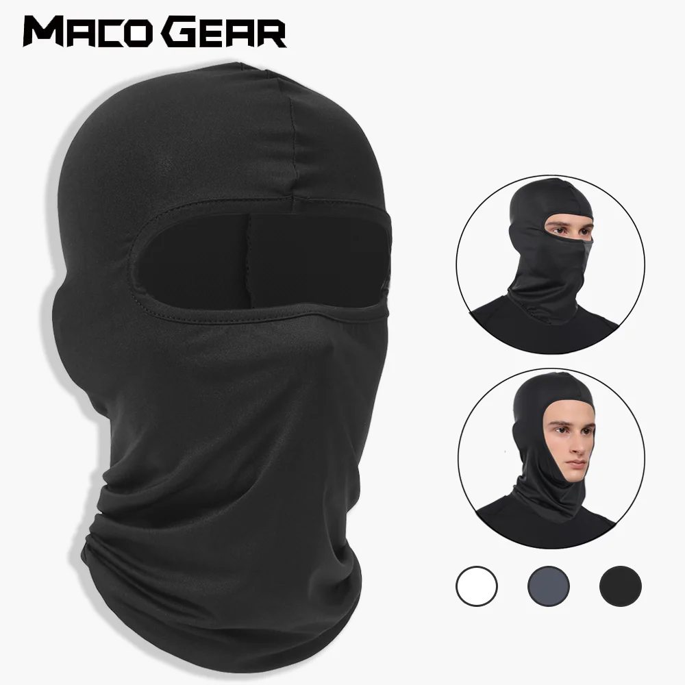 Gorro de pasamontañas deportivo transpirable de secado rápido a prueba de viento máscara facial completa para montar correr esquí senderismo cubierta facial al aire libre hombres