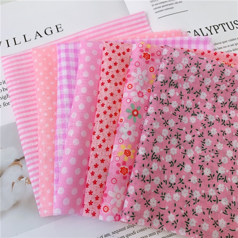 Tissus en coton imprimé mixte, 7 pièces, 50x50cm, pour couture, courtepointe, de base, pour Patchwork, couture, bricolage, fait main