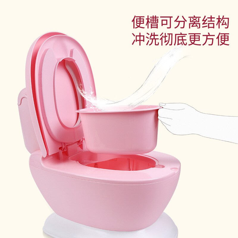 Multifunction Training Potty Toilet Portable Baby Pot Toilet Seat Kids Potty Training Seat Comfortable Backrest Children's Potty