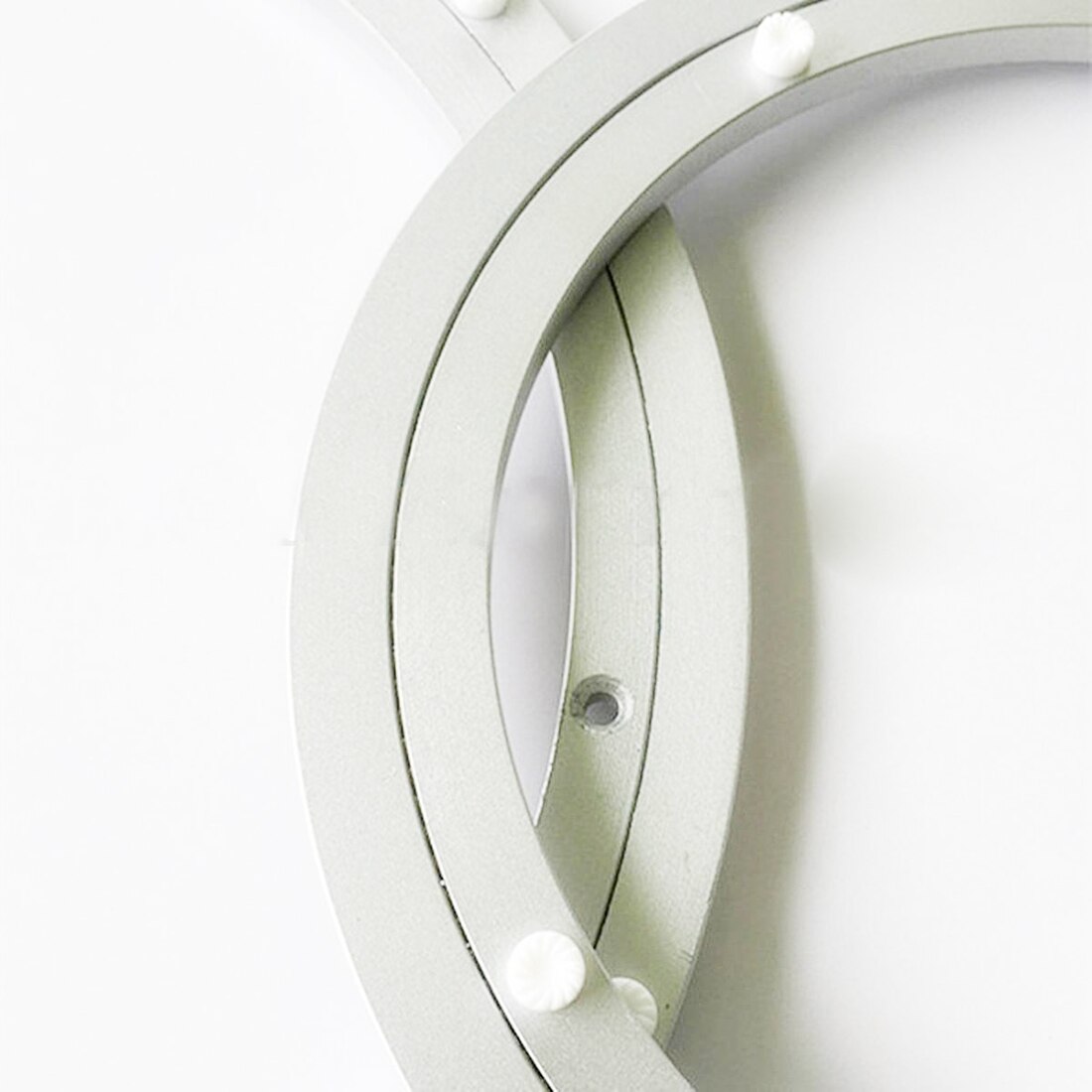 Aluminium Rotating Turntable Bearing Swivel Plate 16 Inch Silver