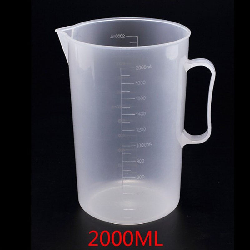 Taza medidora graduada de plástico transparente para hornear, recipiente para medir líquidos: A7