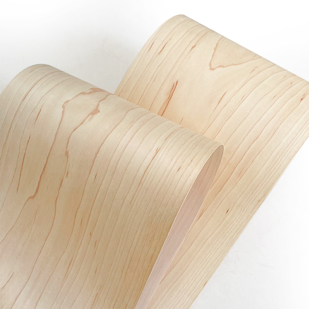 1Roll Natural Maple Veneer Sheet, Crafts Wood Veneer for DIY Furniture Stereo Speakers Guitar Renovate Wood Veneer Car Interior