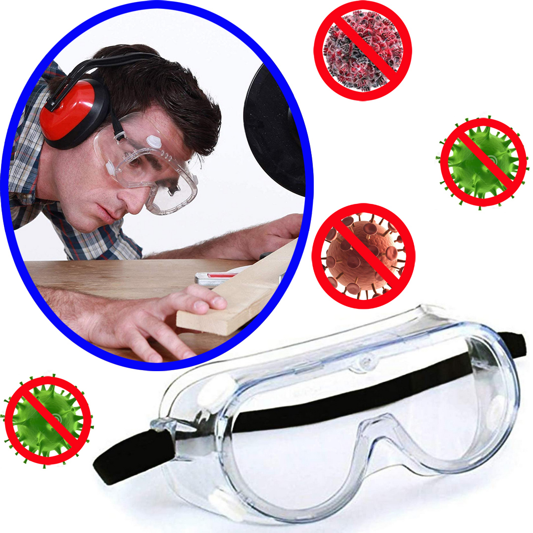 Veiligheid Glazen Goggles Met Clear Anti-Fog Krasbestendig Wrap-Around Lenzen Brillen Lab Beschermende Bril Hoge Duidelijkheid