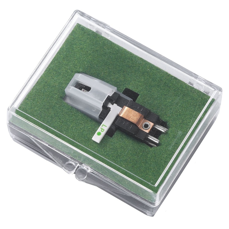 Turntable Needle Stylus Ruby and Sapphire Dual Needle Stereo Stylus for Lp Vinyl Player Record Needle Stylus 200-300MV Output