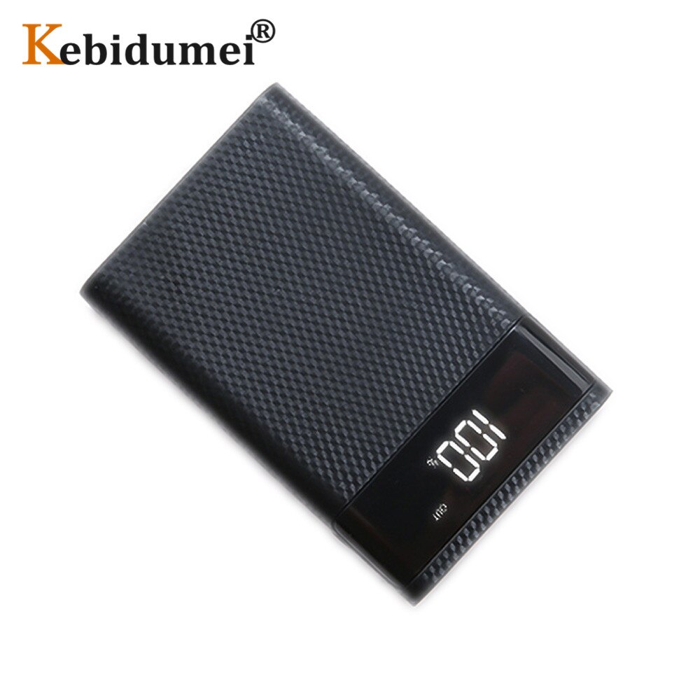 Kebidumei DIY 4x18650 Battery Power Bank Case Charge Storage Box 5V Dual USB Type C Android Micro USB Interface For Smart Phones