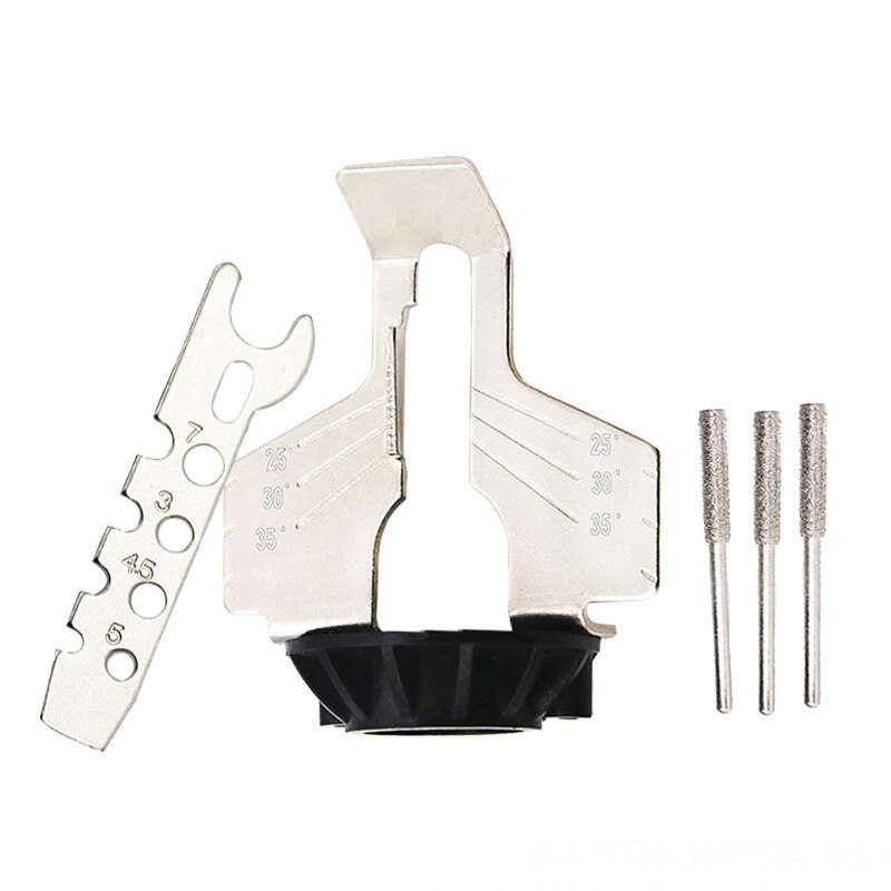 Chainsaw Sharpening Kit Rotary Sharpener Tool Chain Machine Kit Saw Blade Sharpener Guide Drill Adapter Head