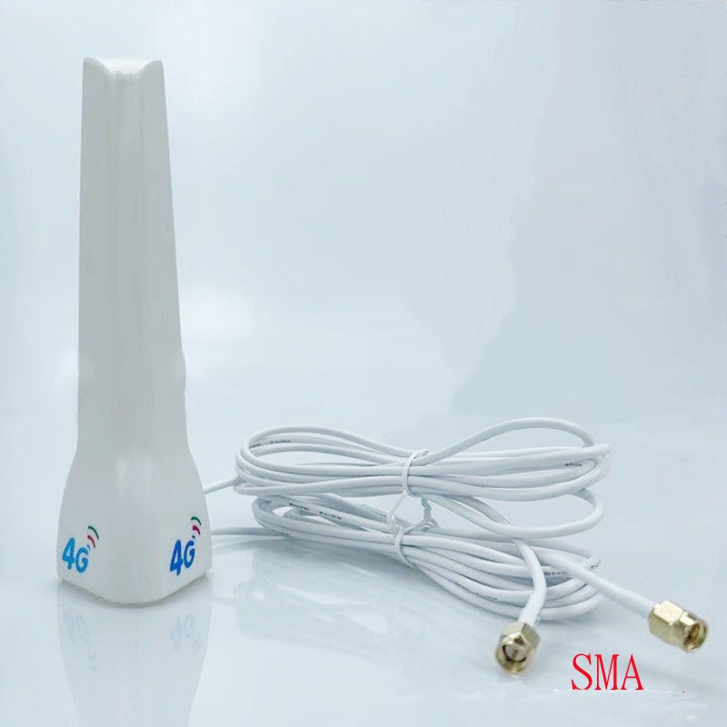 4G LTE antenna High Gain indoor antenna for Huawei Router Modem SMA TS9 CRC9 Connector with 2m cable: SMA male