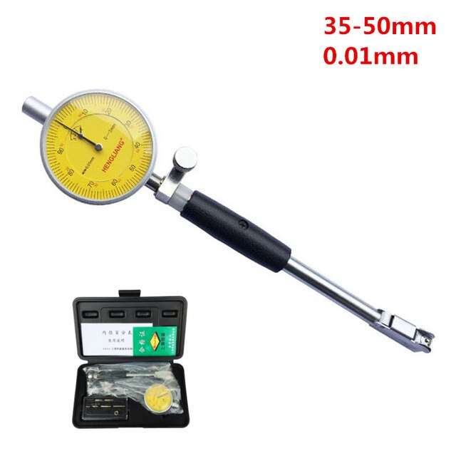 18-35-50-160mm 0.01mm Dial Bore Gauge Hole Diameter Measuring Gauge Inside Diameter Scale Cylinder Volume Meter Dial Indicator: 35-50mm