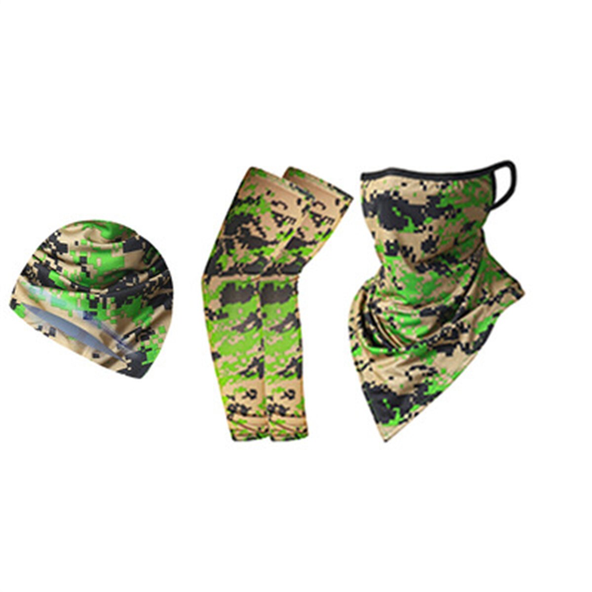3PCS Sun Protection Outdoor Sports Riding Cap Scarf Sleeve Set Multiway Bandana Men Women Climbing Hiking Fishing Headscarf: 6