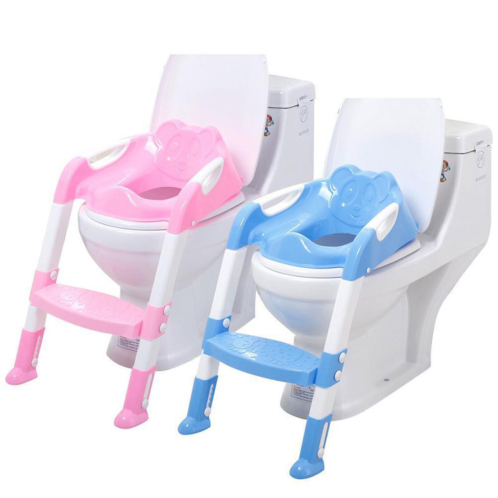 Baby Stepped Toilet Stools Baby Child Potty Toilet Trainer Seat Step Stool Ladder Adjustable Training Chair Auxiliary Toilets