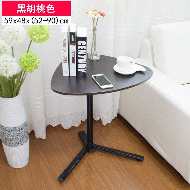 Louis Corner Table Triangle Laptop Desk Simple Movable Lift Lazy: Black Walnut 1