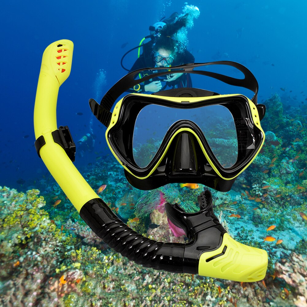 Profesjonalna maska do nurkowania, snorkelingu i fajki gogle okulary nurkowanie pływanie zestaw rurki oddechowej maska do nurkowania sprzęt do pływania