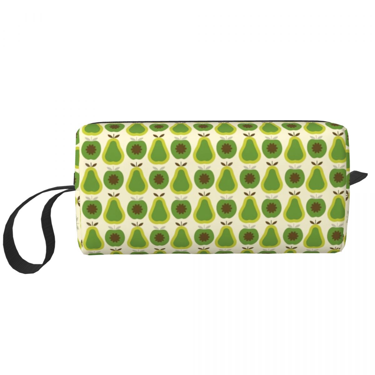 Custom Travel Green Girl Toiletry Bag Orla Kiely Makeup Cosmetic Organizer for Women Beauty Storage Bags Dopp Kit Case Box: Brown
