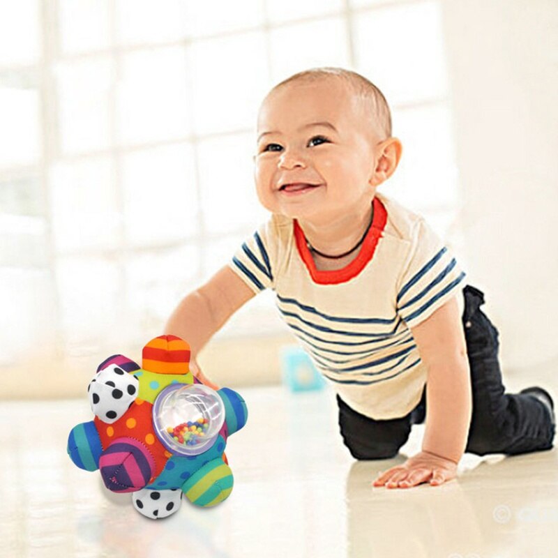 Baby Toys Fun Little Loud Bell Baby Ball Rattles Toy Develop Baby Intelligence Grasping Toy HandBell Rattle Toys for Baby/Infant