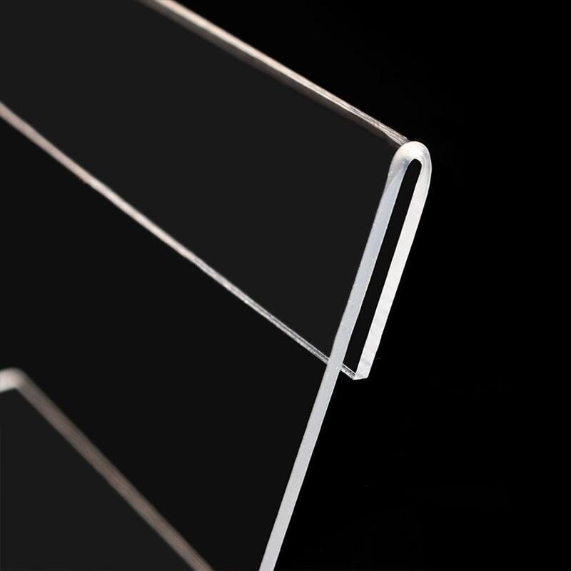 1Pcs Acrylic Display Stand Plastic Desk Sign Label Display Card Tag Price Frame Frame Holder Paper Holders Label Stand Acry G6G2