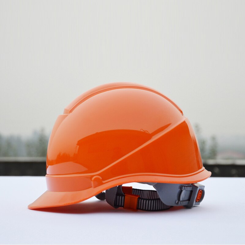 High-strength Safety Helmet Work Cap ABS Material Engineering Helmets Hard Hat Site Construction Protective Hard Hat: Orange