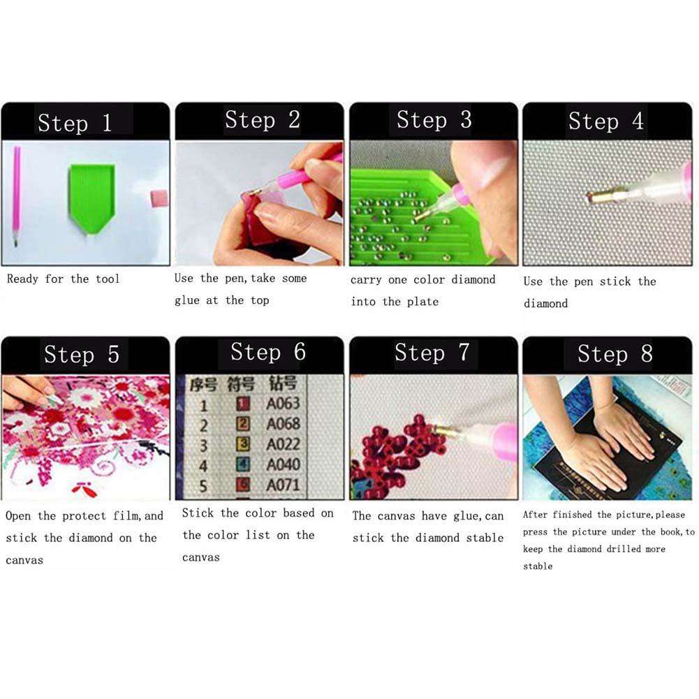 -carré diamant peinture femmes point de croix diamant broderie grosse dame raisin vin plein rond diamant strass