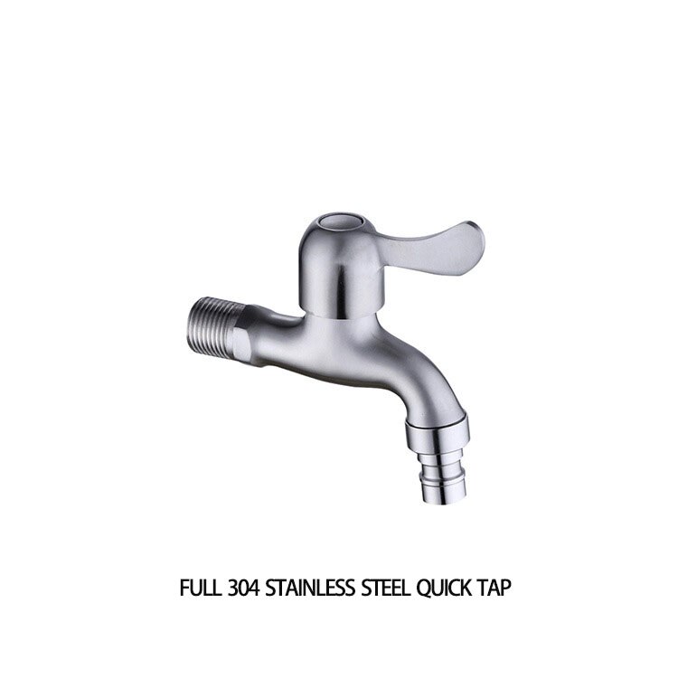 ZOTOBON Convenient Washing Machine Faucet Brass Tap Chrome Plated Water Outlet Kitchen Bathroom Bidet Faucet Fast on Faucets M11: 4