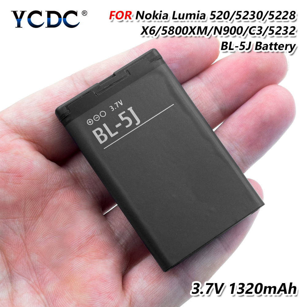 neue 100% Original Ersatz BATTERIE BL-5J FÜR NOKIA 5236 5238 5802 N900 X6 LUMIA 520 521 525 530