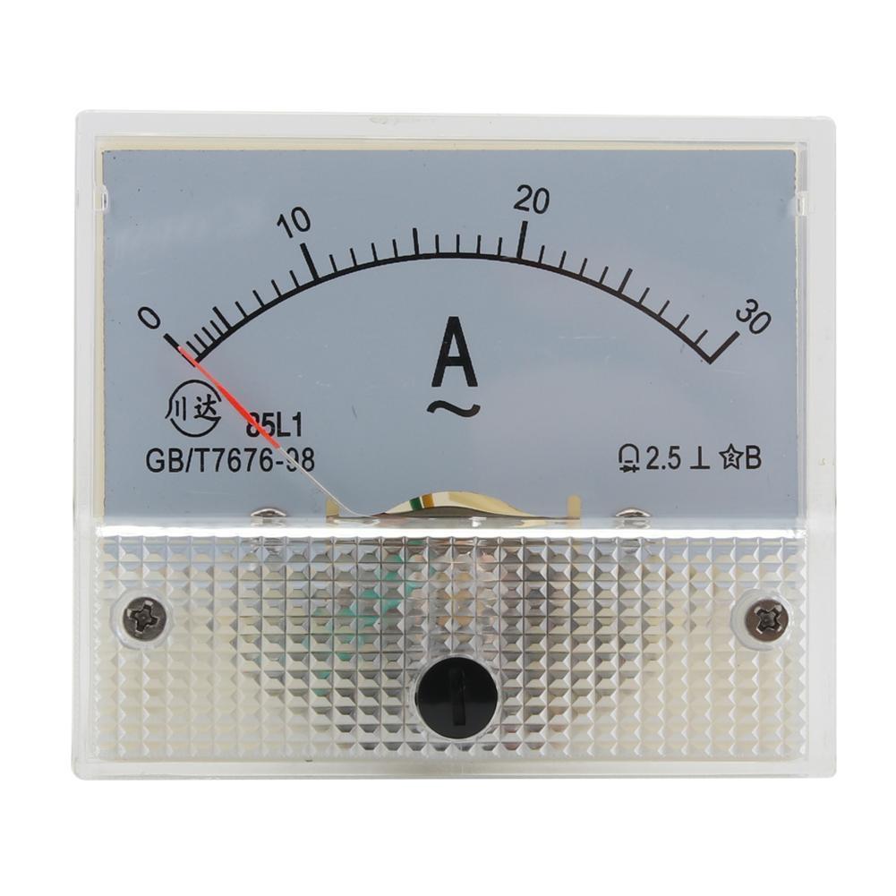 AC Ampere AC Voltmeter Analog Tafel Meter Amperemeter 10mA-30A Voltmeter 5-500V: F