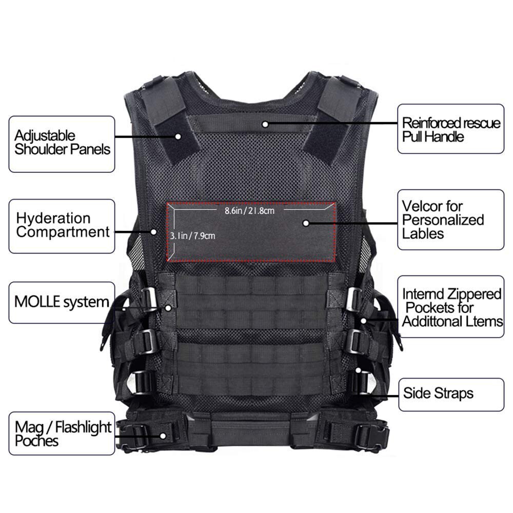 Multi-functional Breathable Vest Outdoor Quick Disassembly CS Field Protections Vest Training Equipment