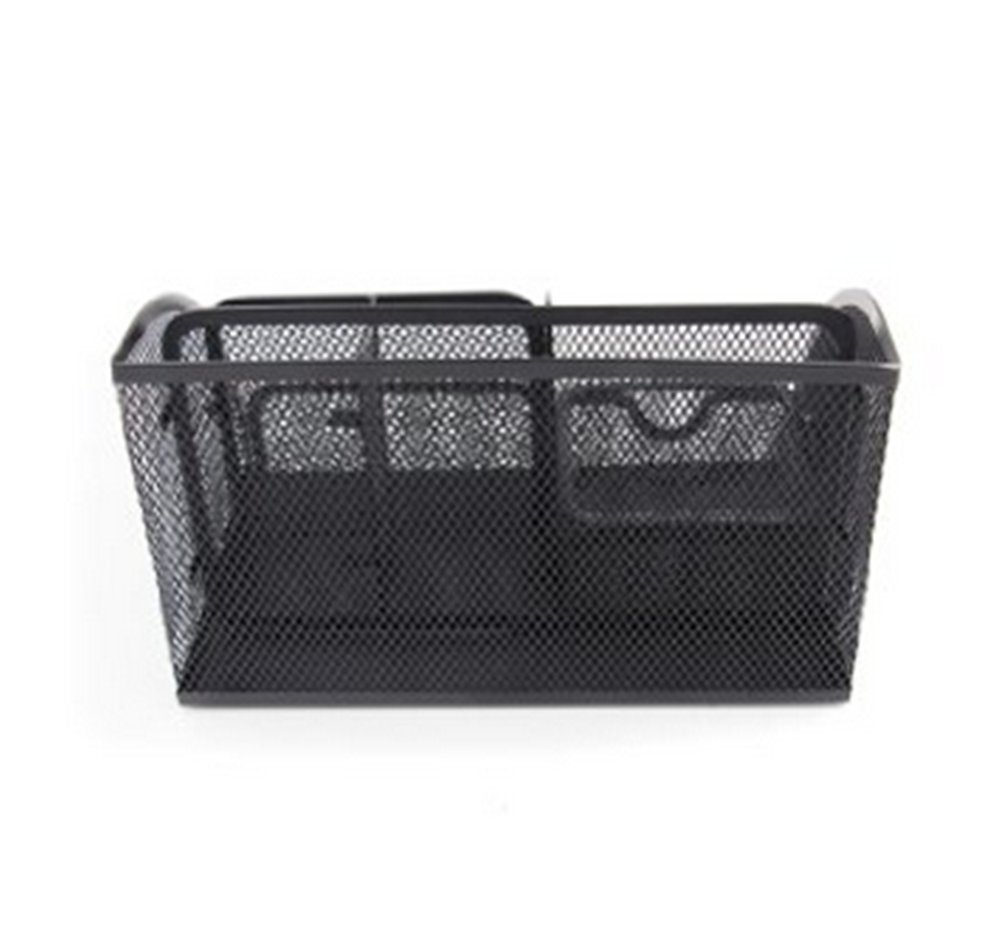 Mesh Office Desk Organizer with 6 Compartments + Drawer | The Mesh Collection, Black