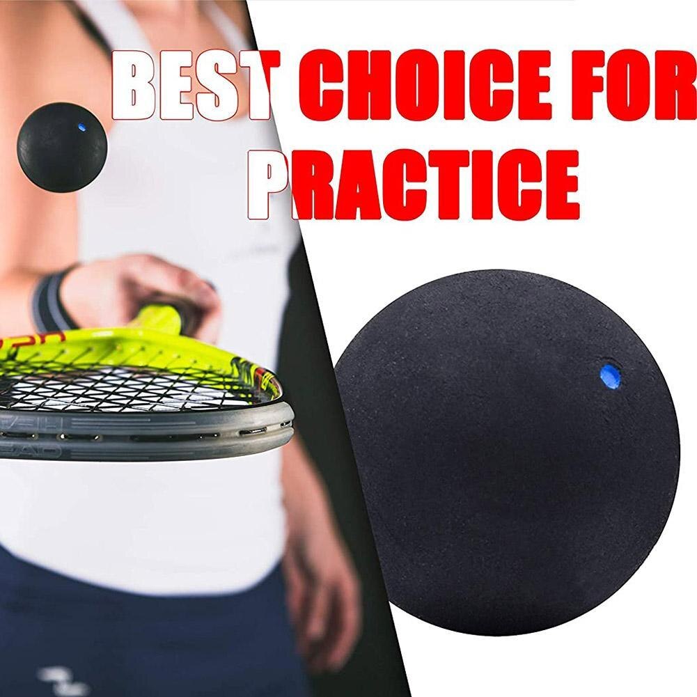 1Pcs 37Mm Professionele Squash Bal Gele Stip Lage Snelheid Verpakking Training Squash Rubber Dot Blauwe Bal Bal Buis j1Q7