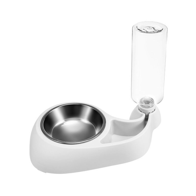 Automatische Kat Kom Water Dispenser Huisdier Kom Voor Katten Honden Feeder Water Opslag Kitten Drinken Feed Container Kat Accessoires: Gray White