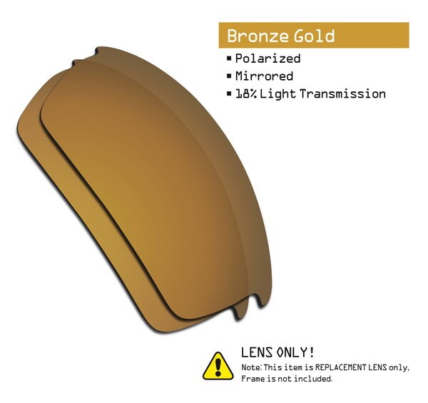 SmartVLT Polarized Replacement Lenses for Oakley Bottlecap Sunglasses - Multiple Options: Bronze Gold