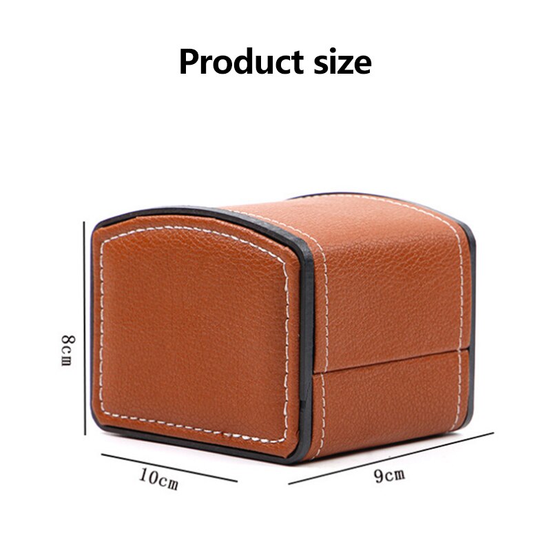 Enkele Multi Gebruik Horloge Doos Kunstleer Vierkante Case Display Draagbare Size Horloge Trend Kast Kunstleer Antieke